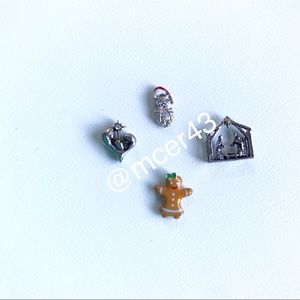 Happy Holiday locket charms